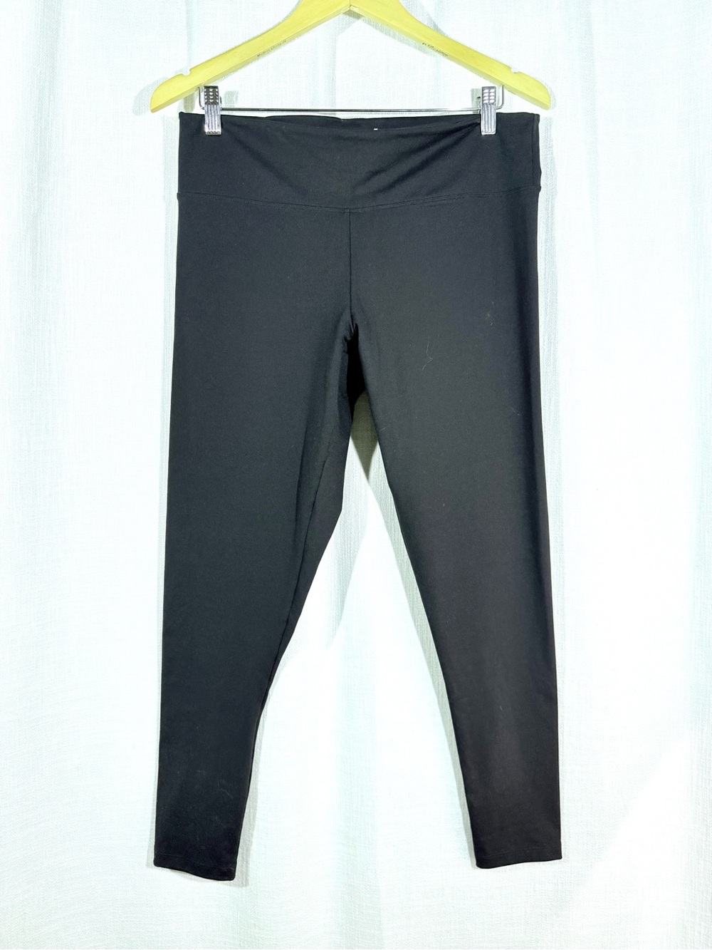 Tommy John Black Stretch Leggings - Womens XL - Athletic Yoga Basic Classic